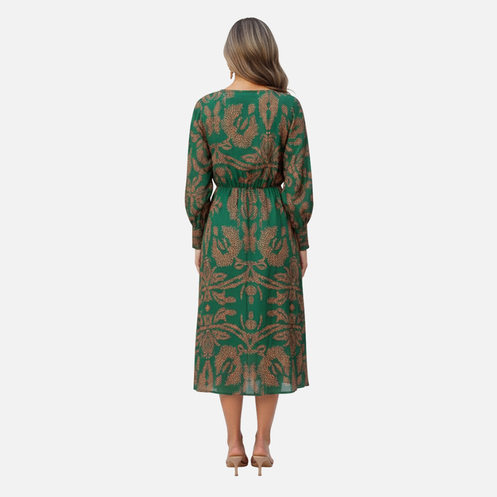 Oľga | Long Sleeve Boho Maxi Dress