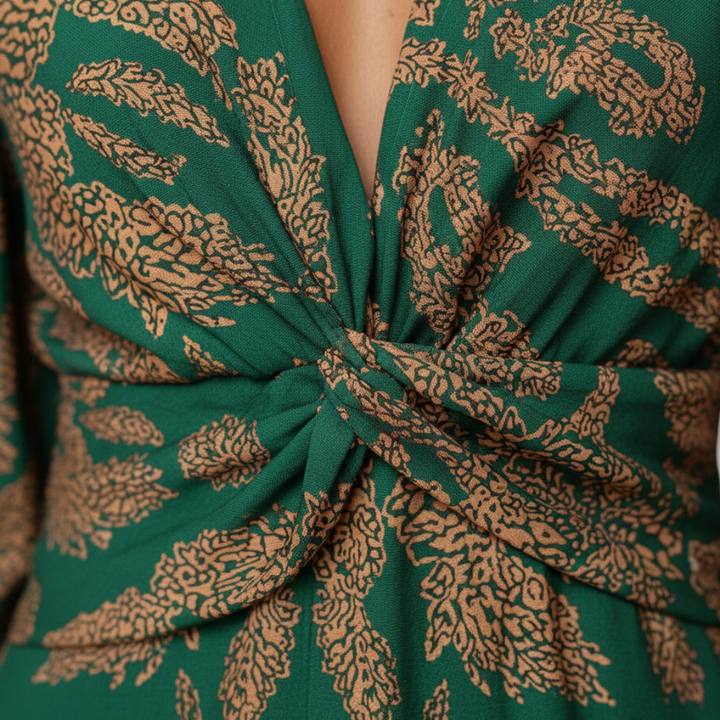 Oľga | Long Sleeve Boho Maxi Dress