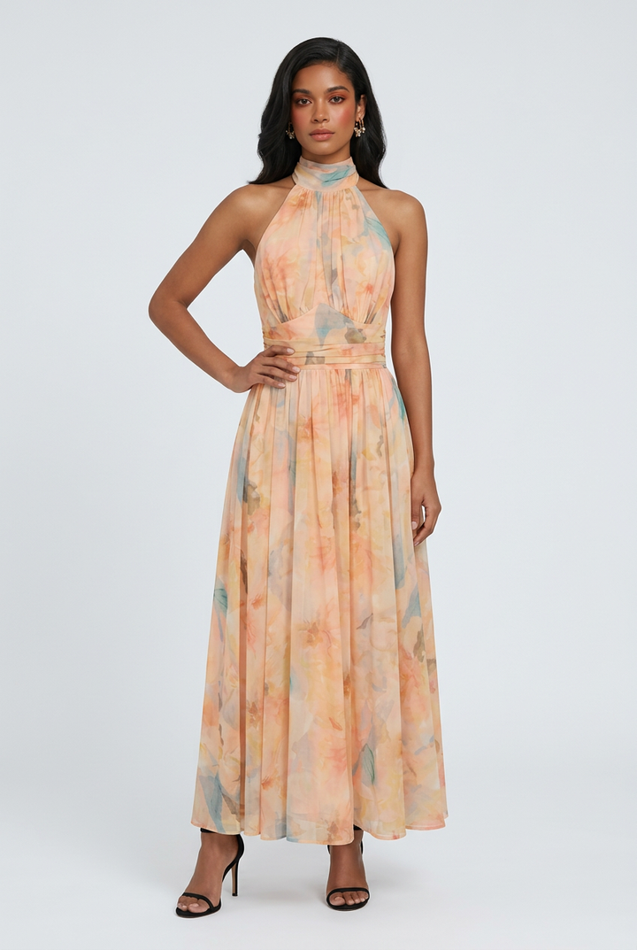 Františka | Maxi Dress Featuring a Stylish Neckline