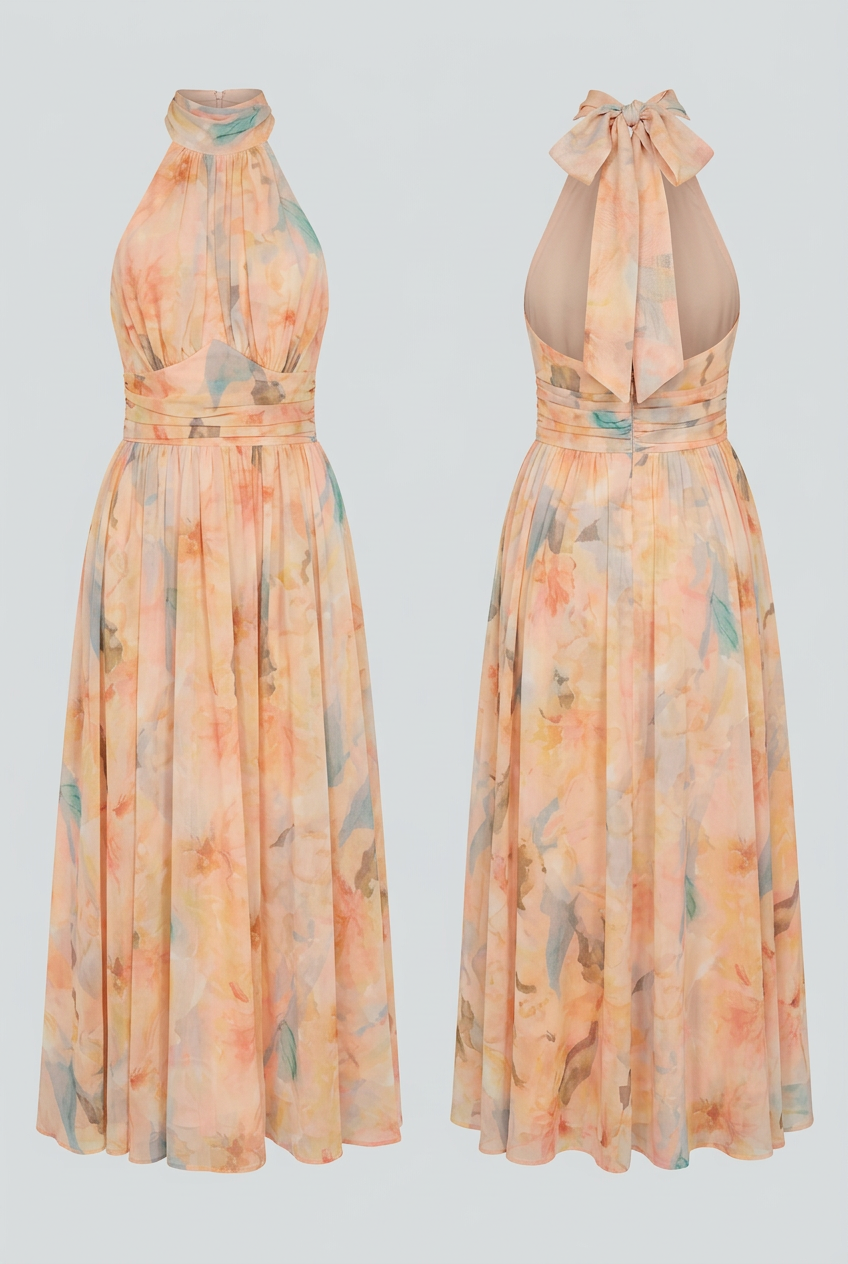 Františka | Maxi Dress Featuring a Stylish Neckline