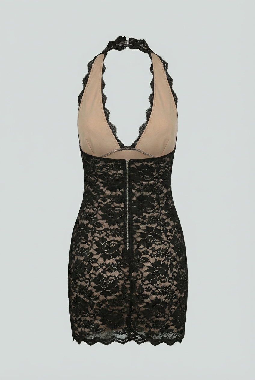 Valéria | Charming Mini Dress Featuring an Open Back
