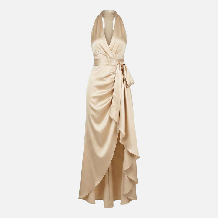 Jasmina | Glamorous Halter Neck Maxi Dress