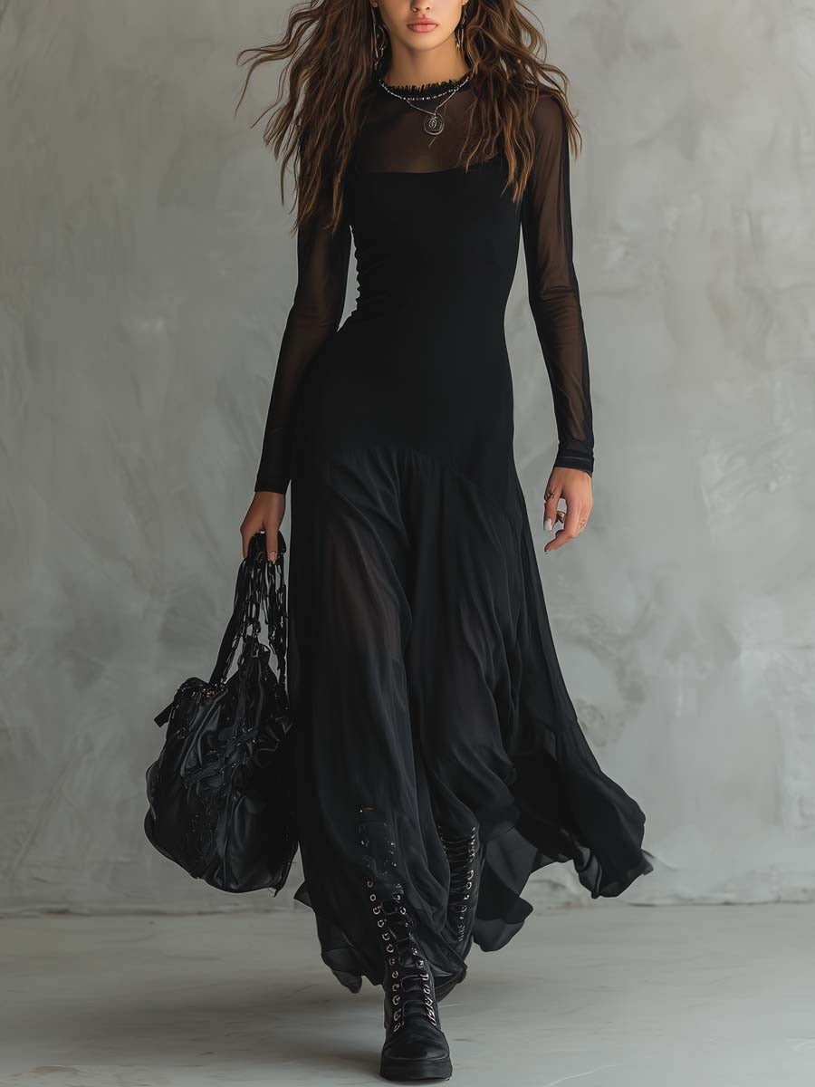 Pandora - Enchanting Long Dress with Ethereal Elegance