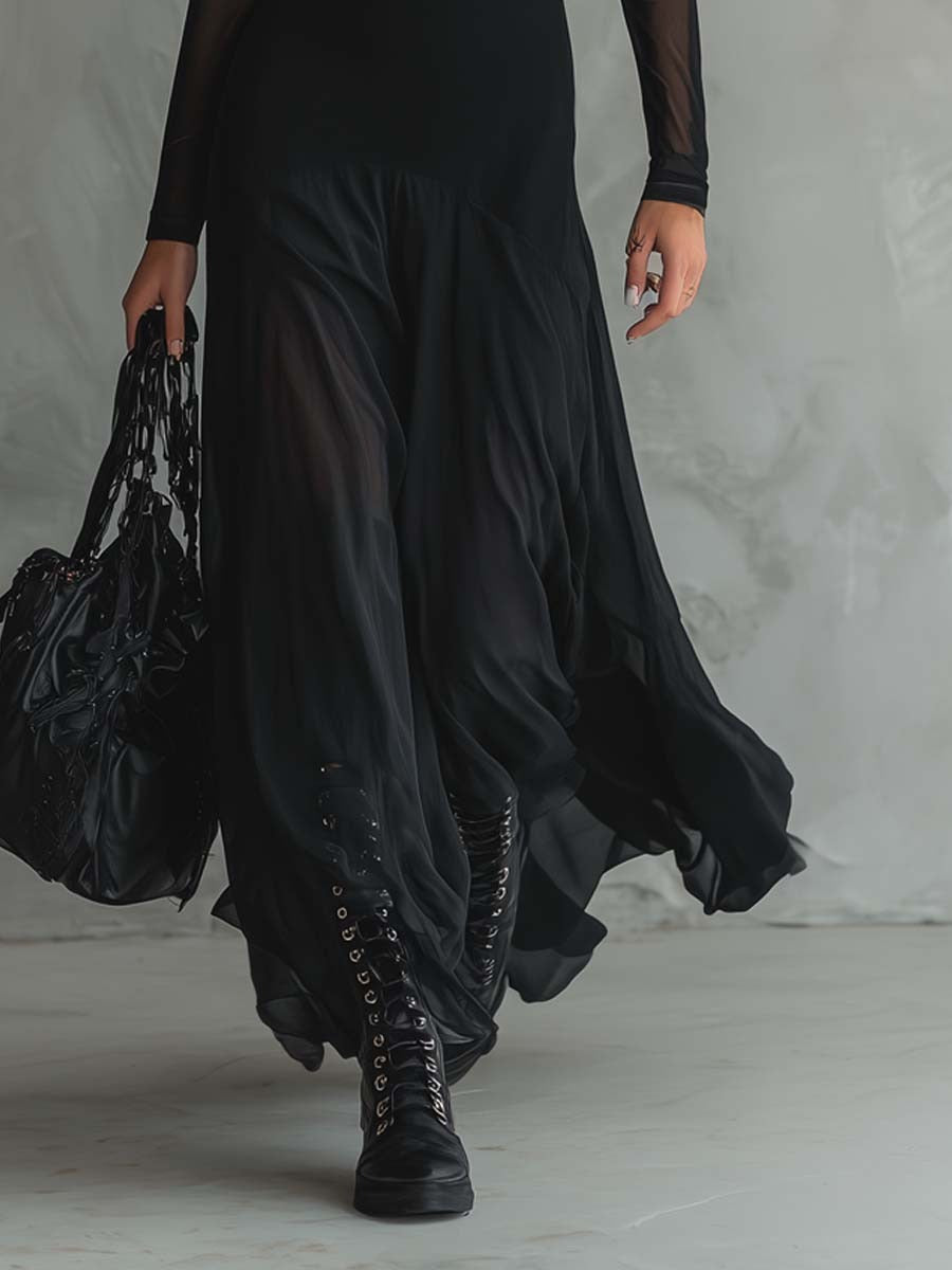 Pandora - Enchanting Long Dress with Ethereal Elegance