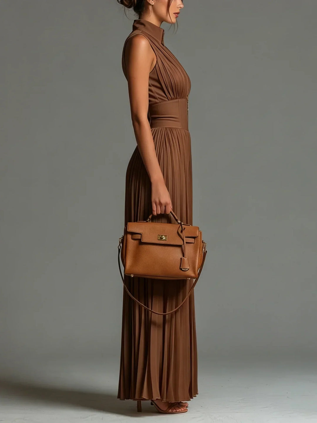 Leontína | Chic Pleated Jumpsuit