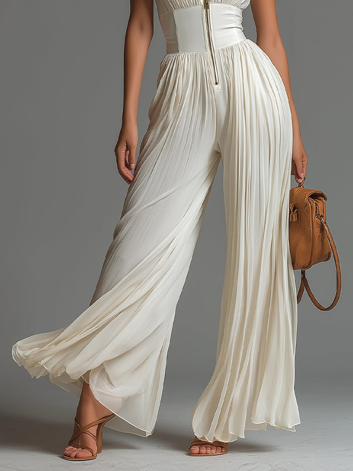 Lucia | Monochrome Pleated in Georgette