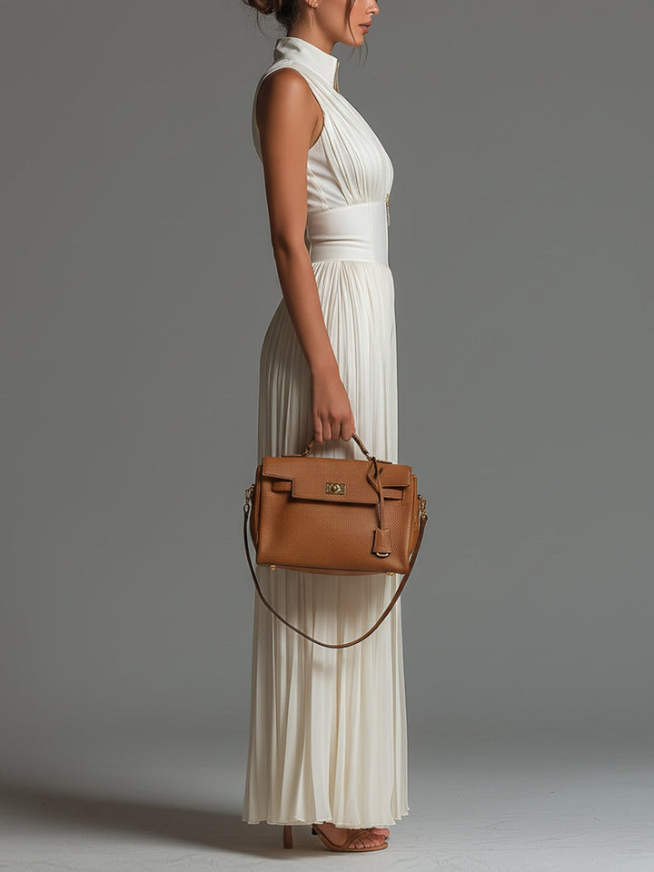 Lucia | Monochrome Pleated in Georgette