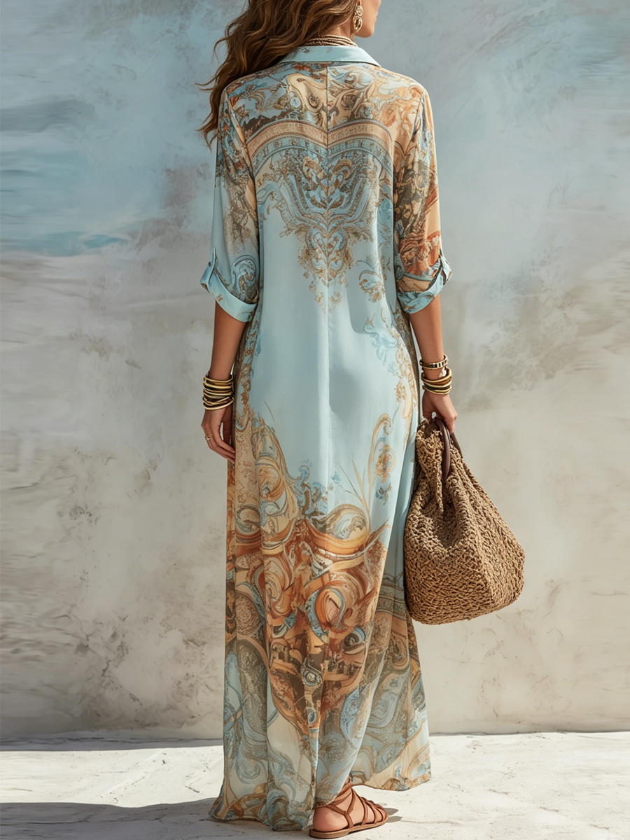 Nelia | Bohemian Maxi Dress Featuring Paisley Print