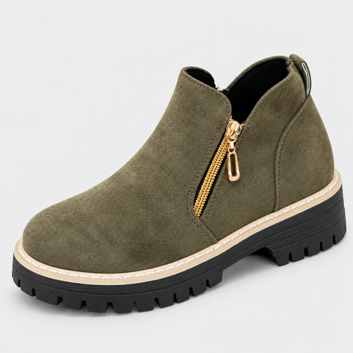 Double Zip Ankle Boots