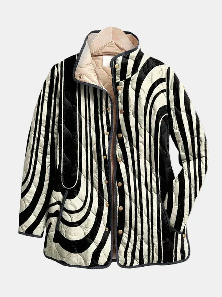 Sylvie Zebra Graphic Padded Jacket