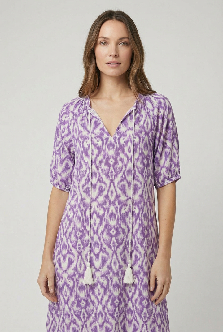 Denisa | V-Neck Floral Maxi Dress