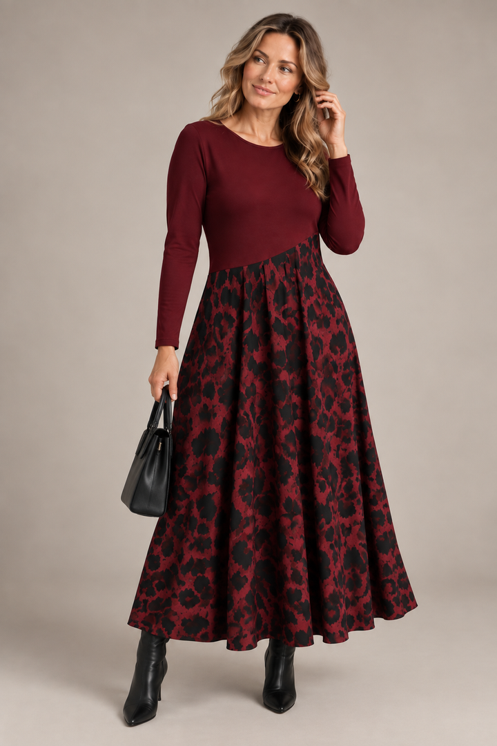 Leona | Leopard Print Midi Dress