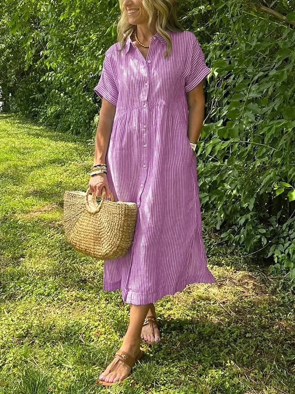 Taís - Chic Button-Up Dress