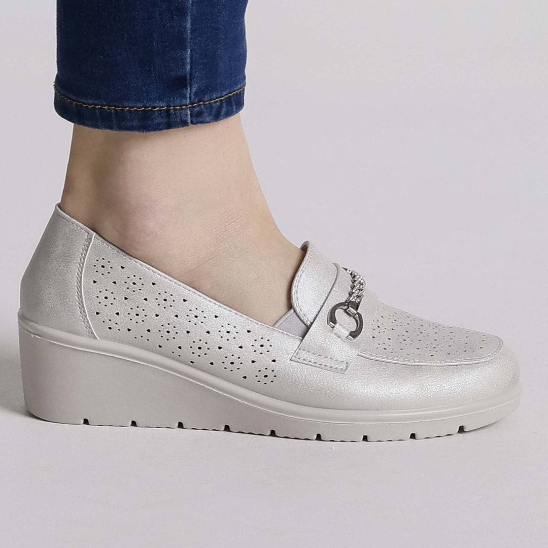Black Elevated Platform Loafers