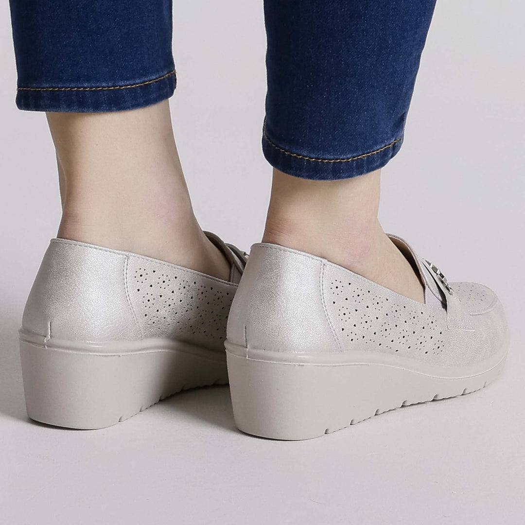 Black Elevated Platform Loafers