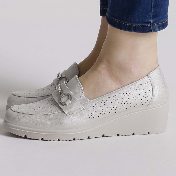 Black Elevated Platform Loafers