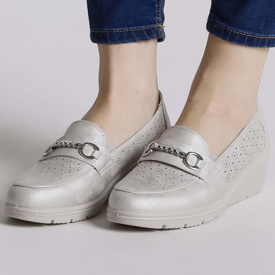Black Elevated Platform Loafers