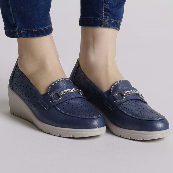 Black Elevated Platform Loafers