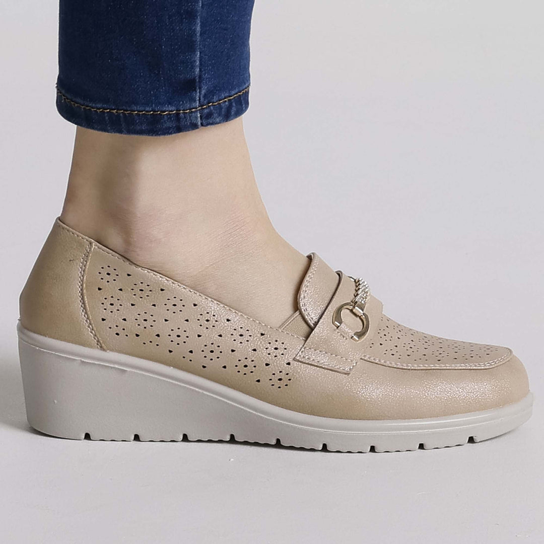 Black Elevated Platform Loafers
