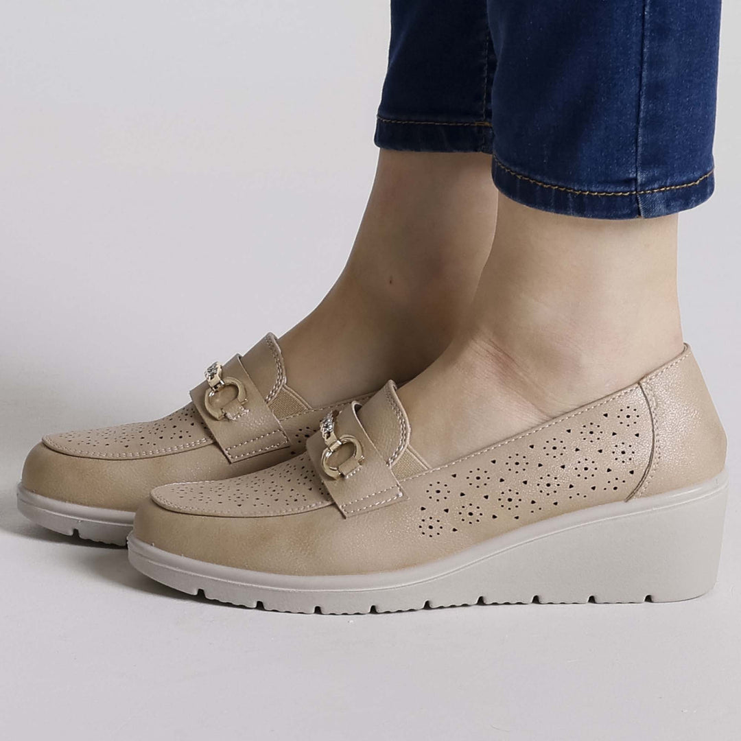Black Elevated Platform Loafers