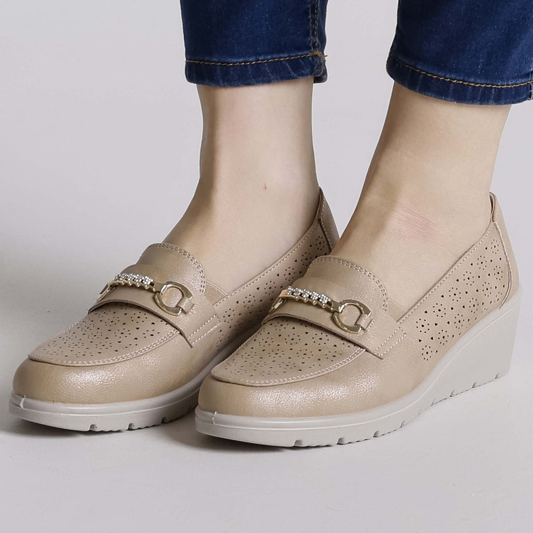 Black Elevated Platform Loafers