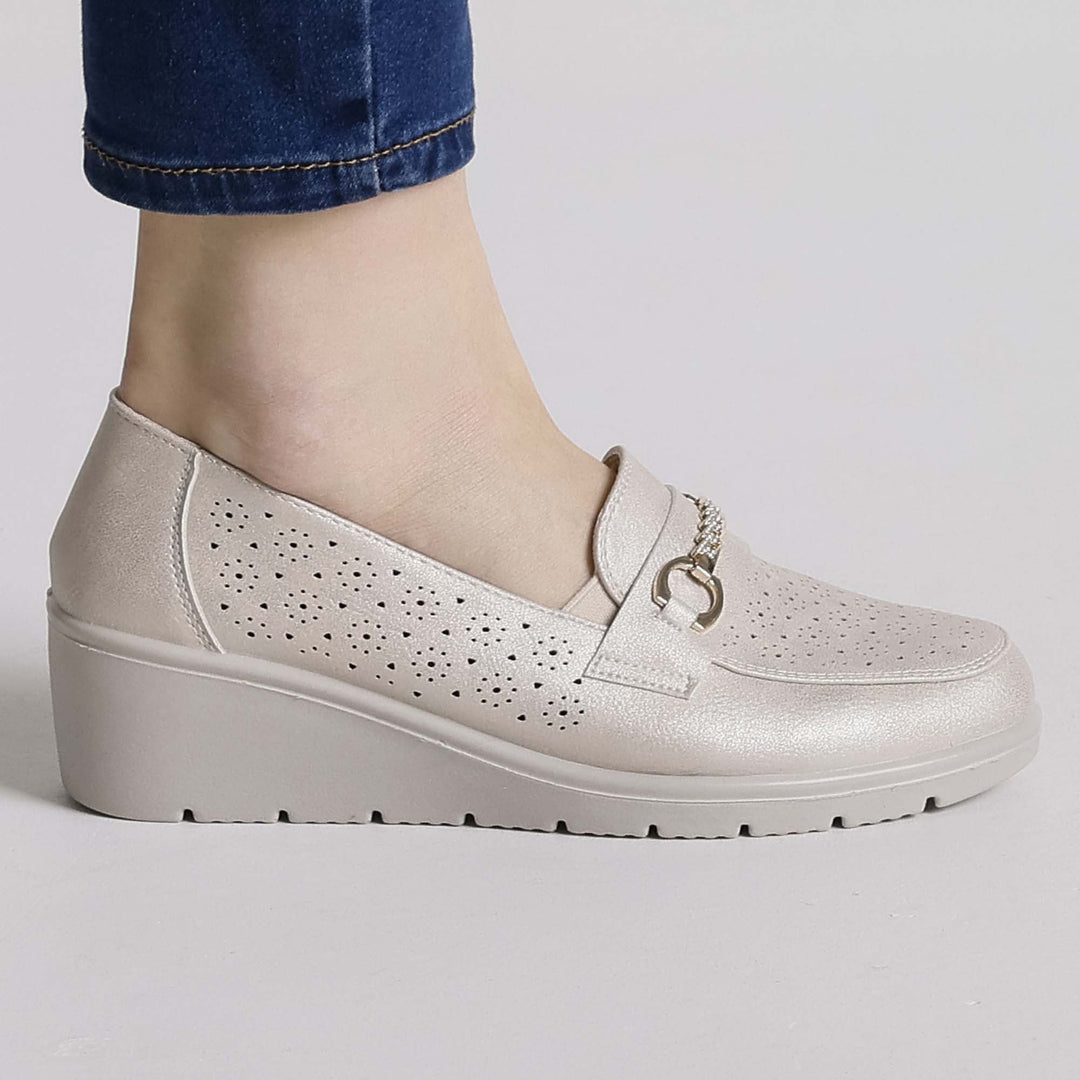 Black Elevated Platform Loafers