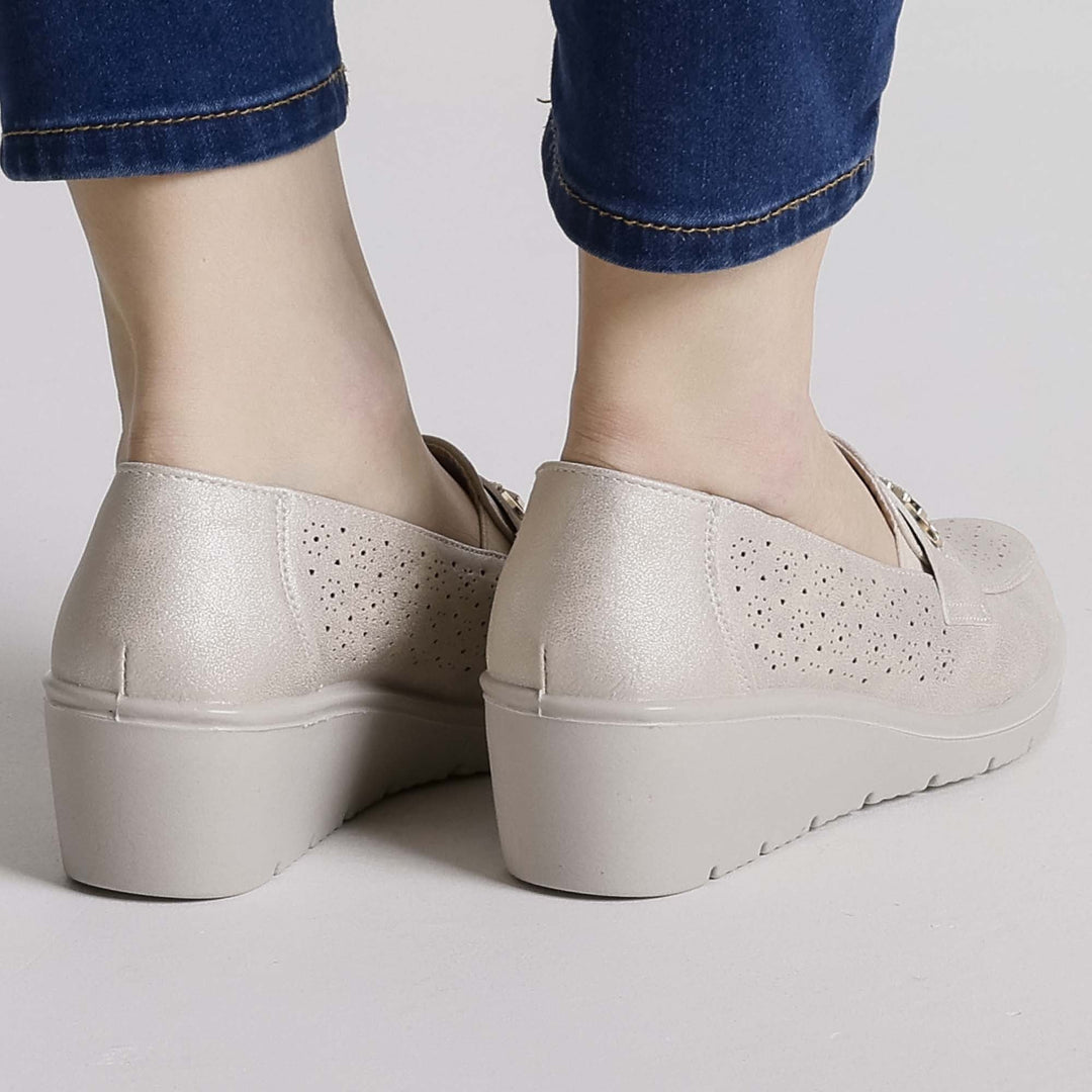 Black Elevated Platform Loafers