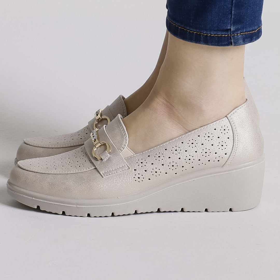 Black Elevated Platform Loafers