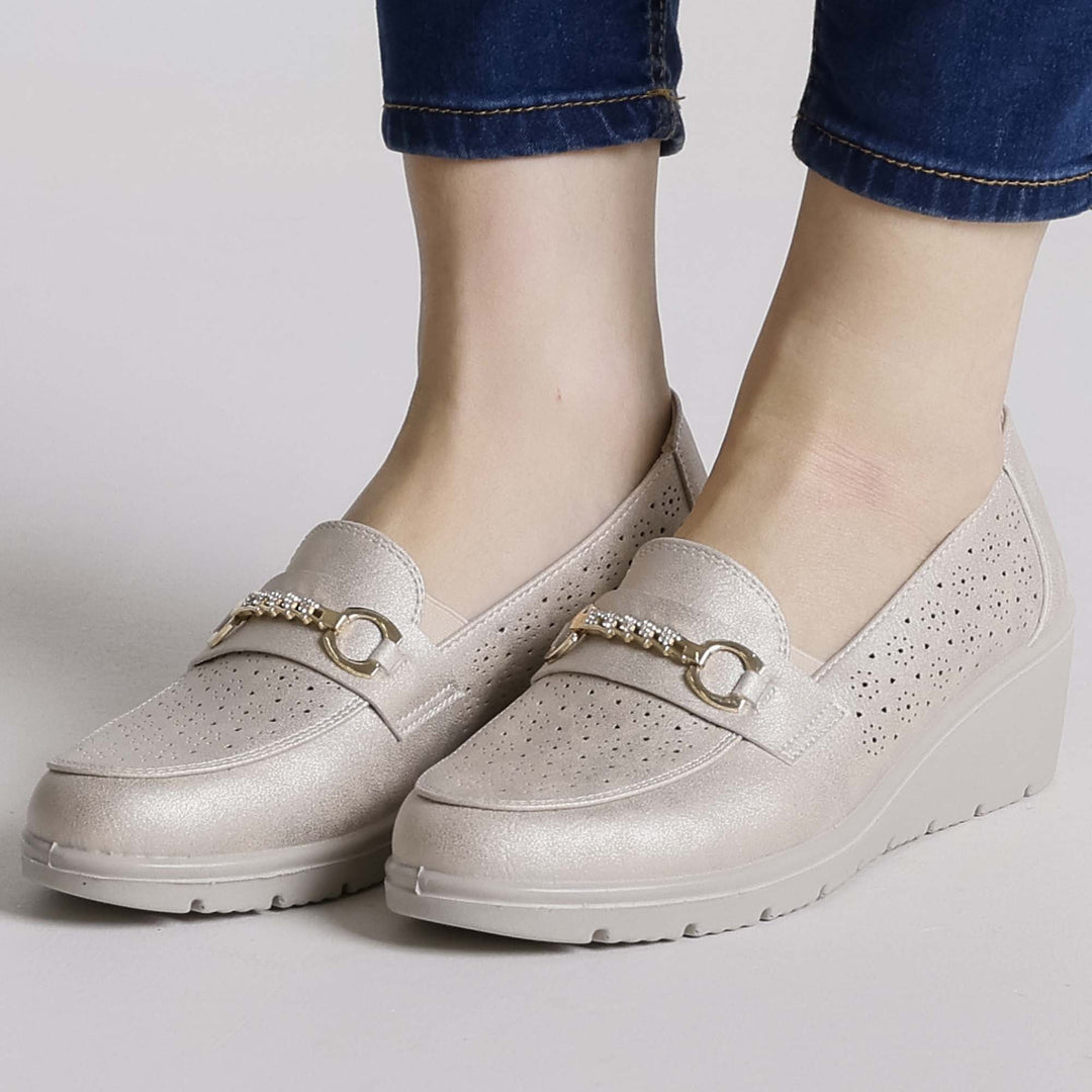Black Elevated Platform Loafers