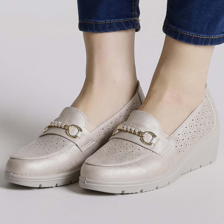 Black Elevated Platform Loafers