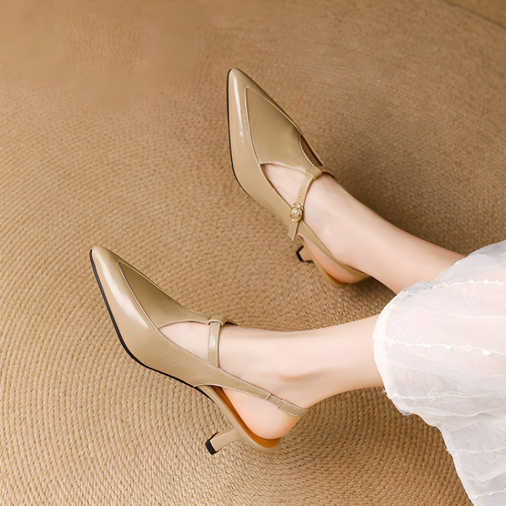 Lauren Leather Heels