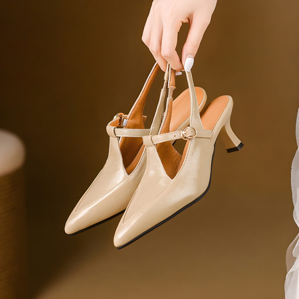 Lauren Leather Heels