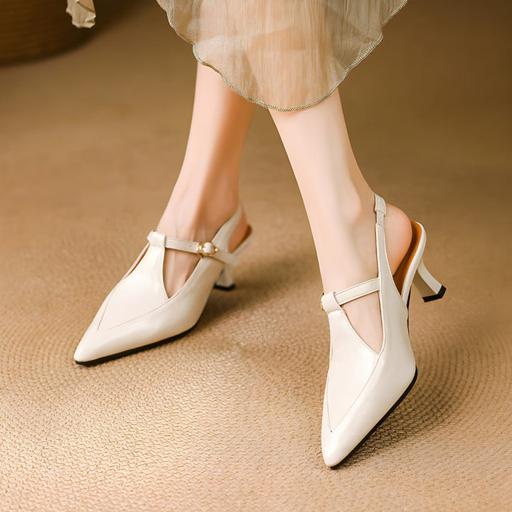 Lauren Leather Heels
