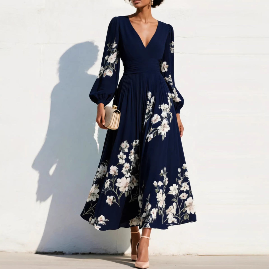 Denise | Midi Dress Featuring Balloon Sleeves