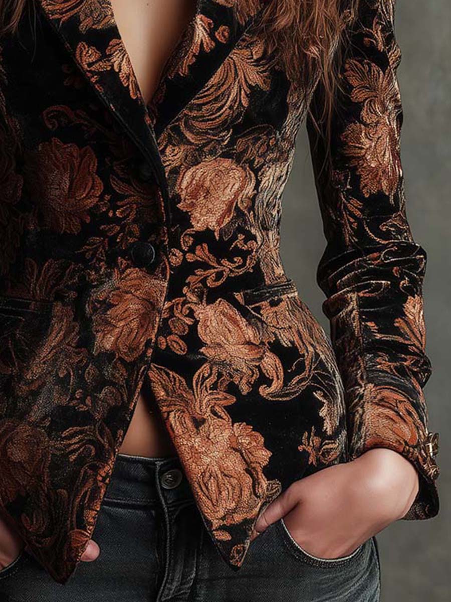 Yvette | Custom Floral Blazer