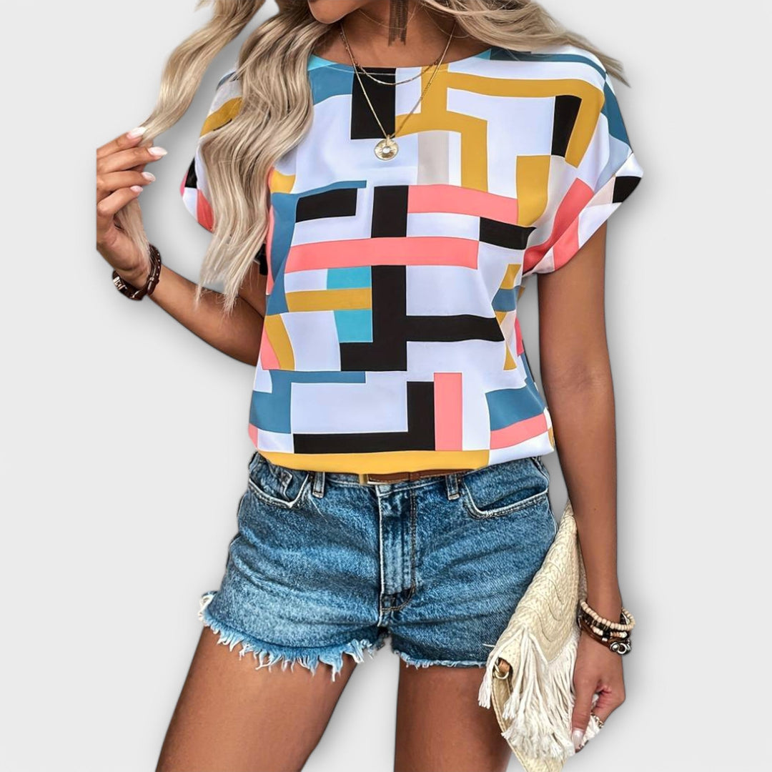 Monica - Short Sleeve Blouse