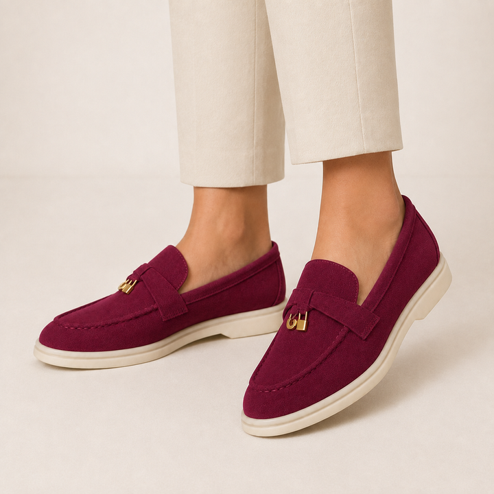 Chic Loafers with Metallic Accents