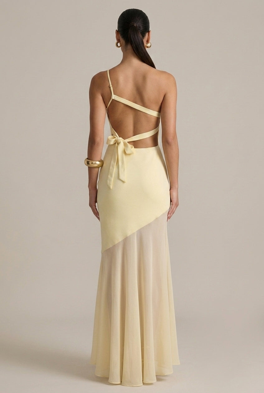 Bohdanka | One-Shoulder Maxi Dress with Open Back