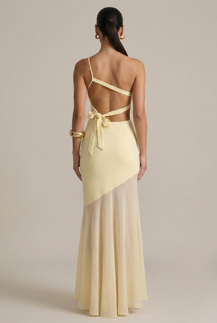 Bohdanka | One-Shoulder Maxi Dress with Open Back