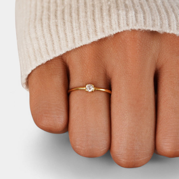 Iphigenia - Gold Rings with Birthstone