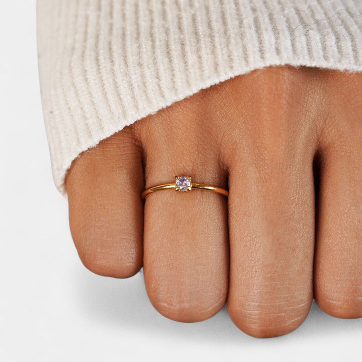 Iphigenia - Gold Rings with Birthstone