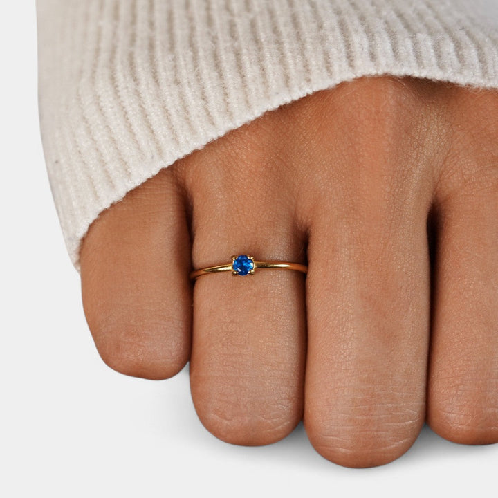 Iphigenia - Gold Rings with Birthstone
