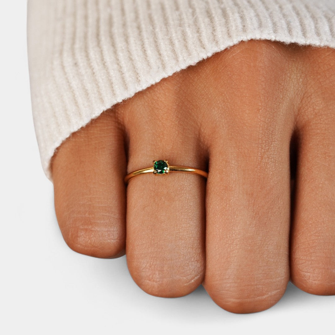 Iphigenia - Gold Rings with Birthstone
