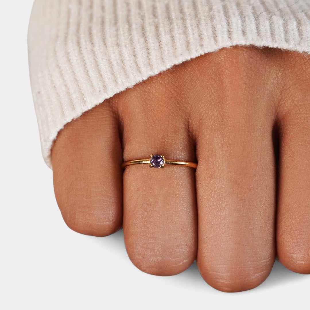 Iphigenia - Gold Rings with Birthstone