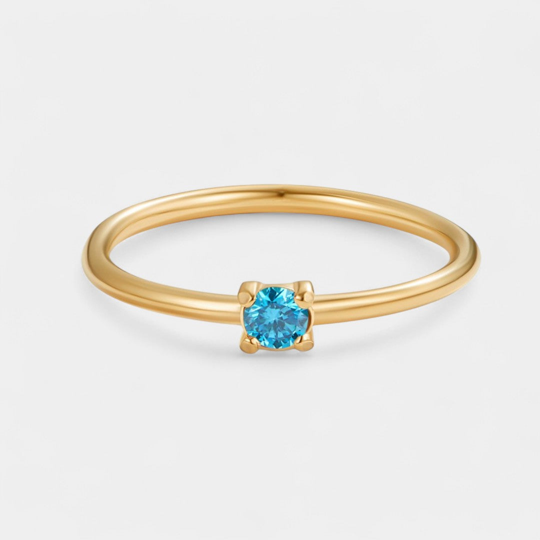 Iphigenia - Gold Rings with Birthstone