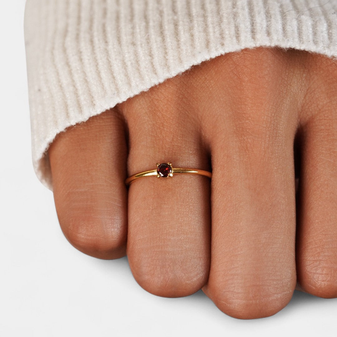 Iphigenia - Gold Rings with Birthstone