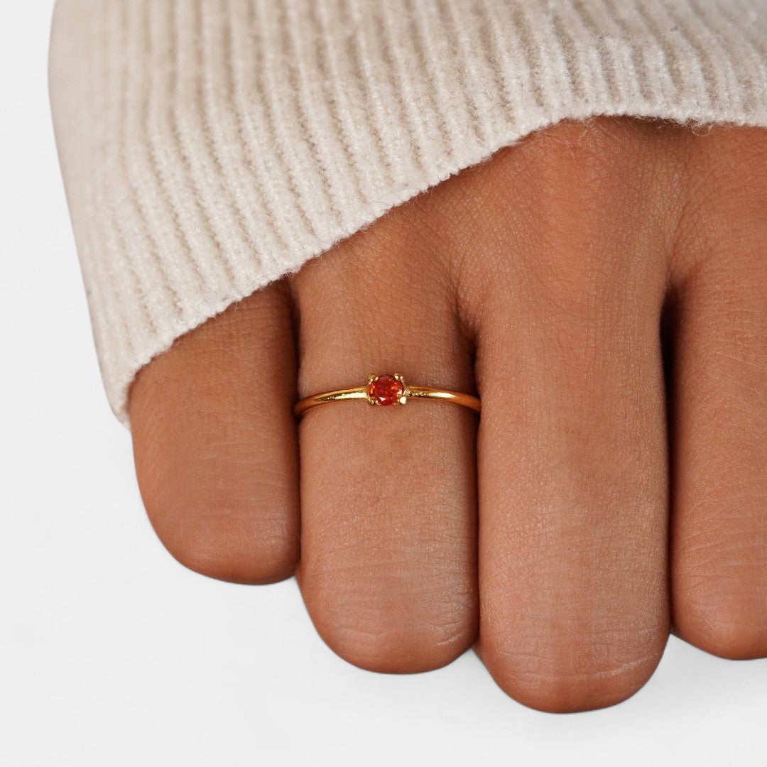Iphigenia - Gold Rings with Birthstone