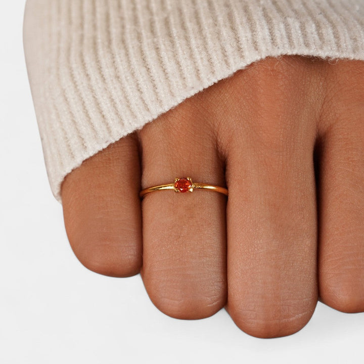 Iphigenia - Gold Rings with Birthstone