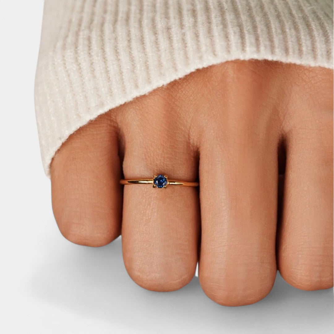 Iphigenia - Gold Rings with Birthstone
