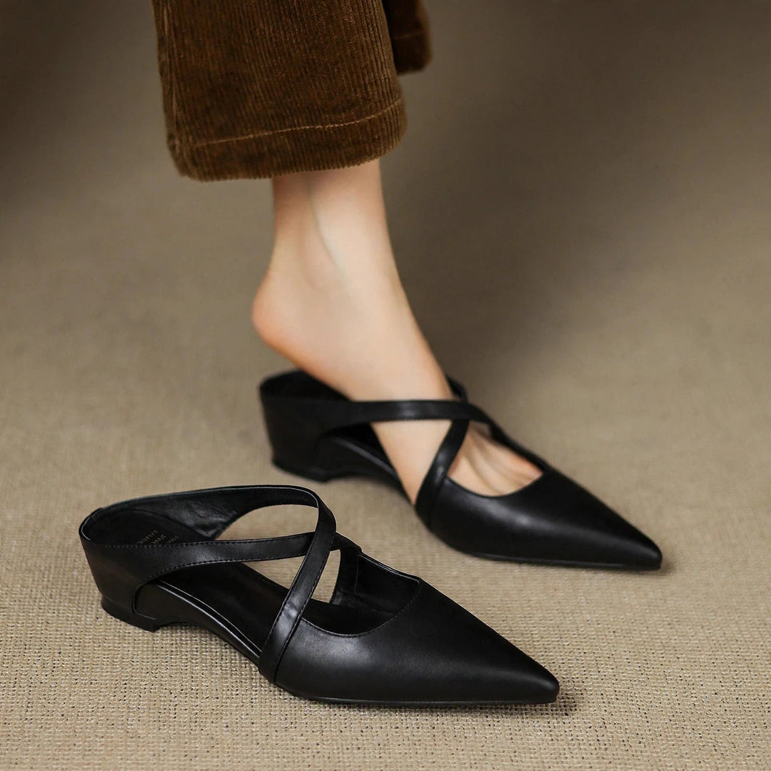 Aluna Genuine Leather Mules